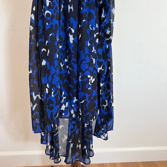 Thalia Sodi Size M Geometric Sleeveless Embellished High-Low Tie Waist Dress - Picture 6 of 10